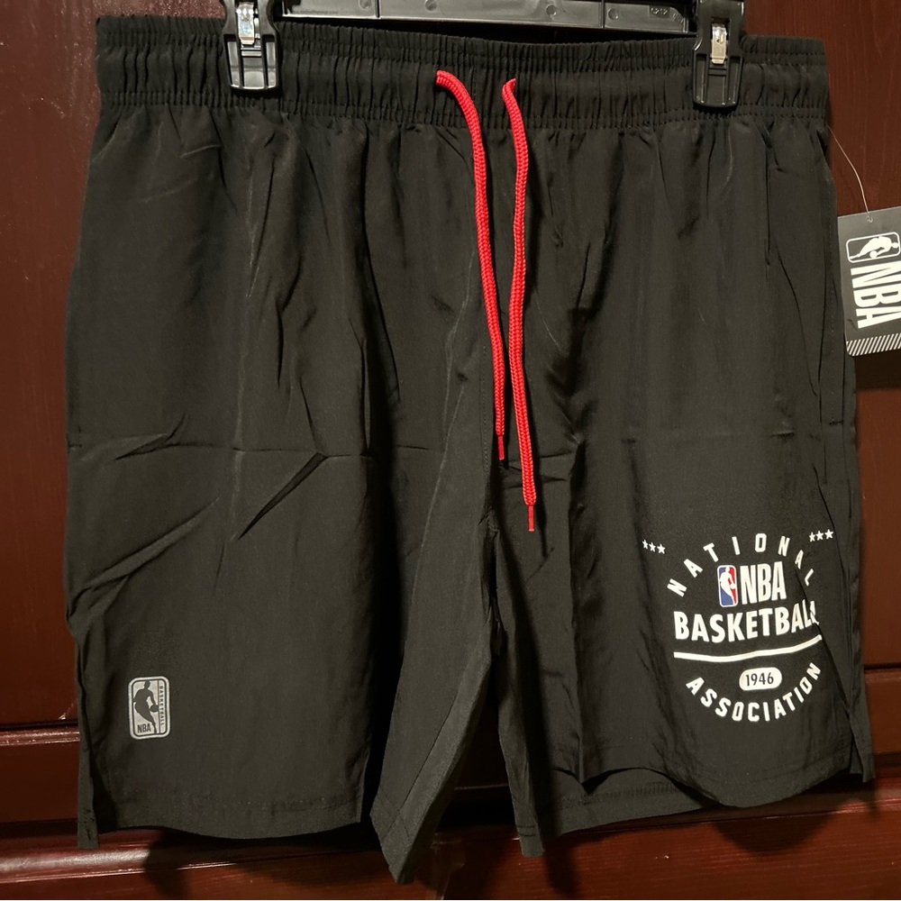NBA Shorts National Basketball Black  New w/tags  SAIZ. M